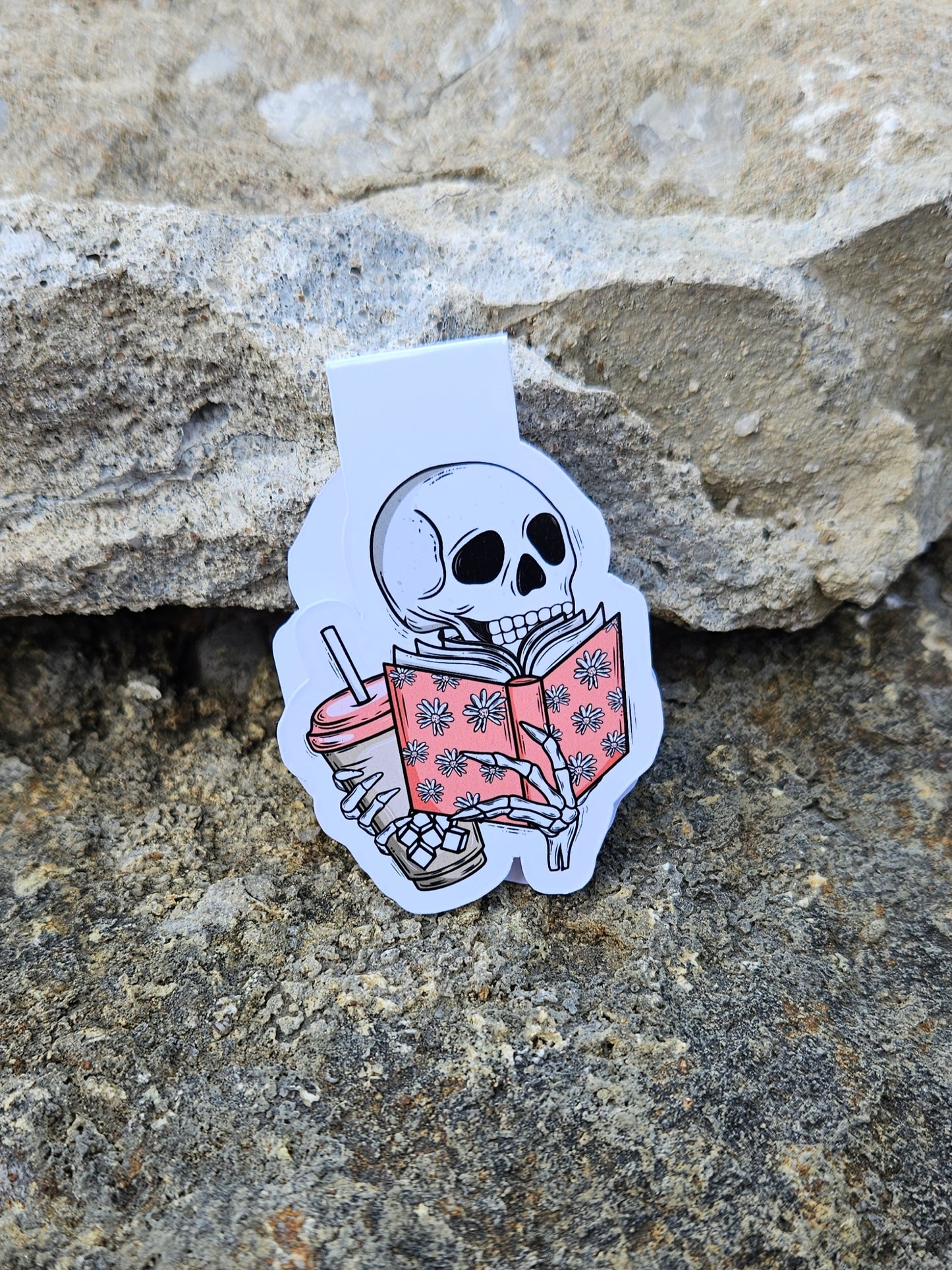 Skelly Book Magnetic Bookmark