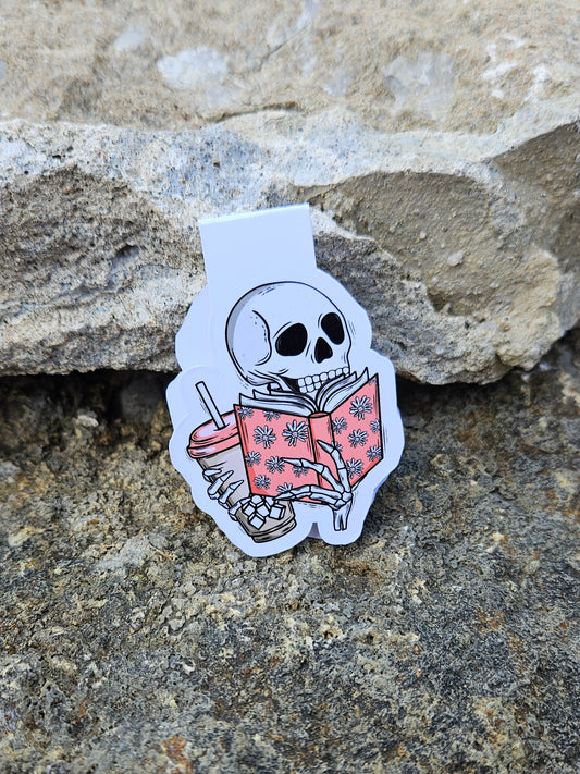 Skelly Book Magnetic Bookmark