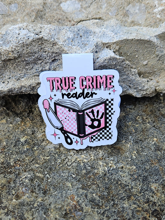 True Crime Reader Magnetic Bookmark