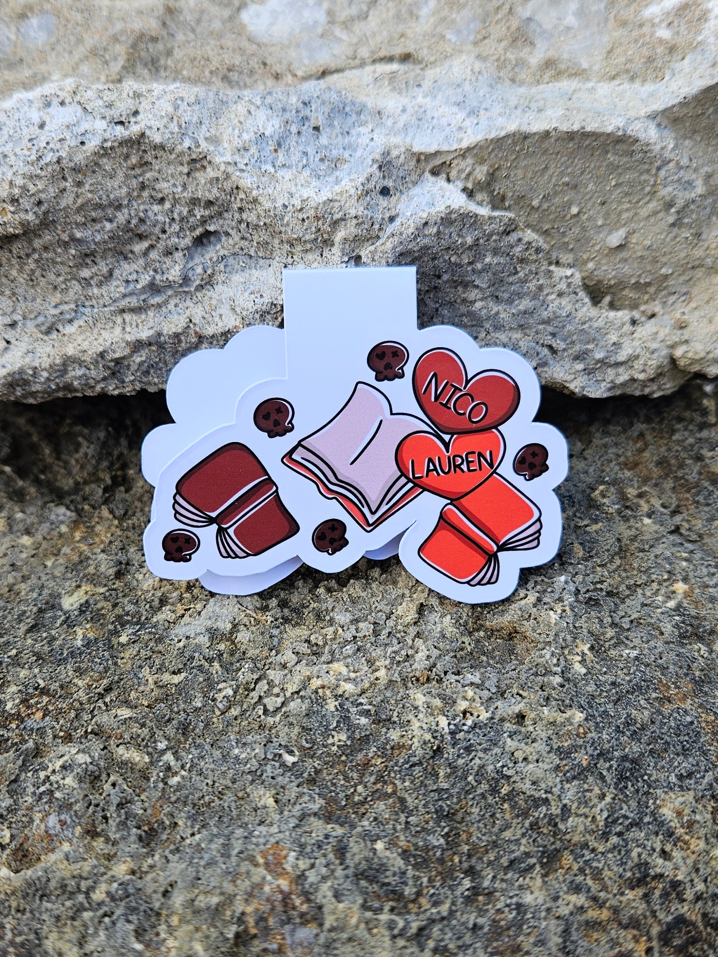 Nico and Lauren Magnetic Bookmark