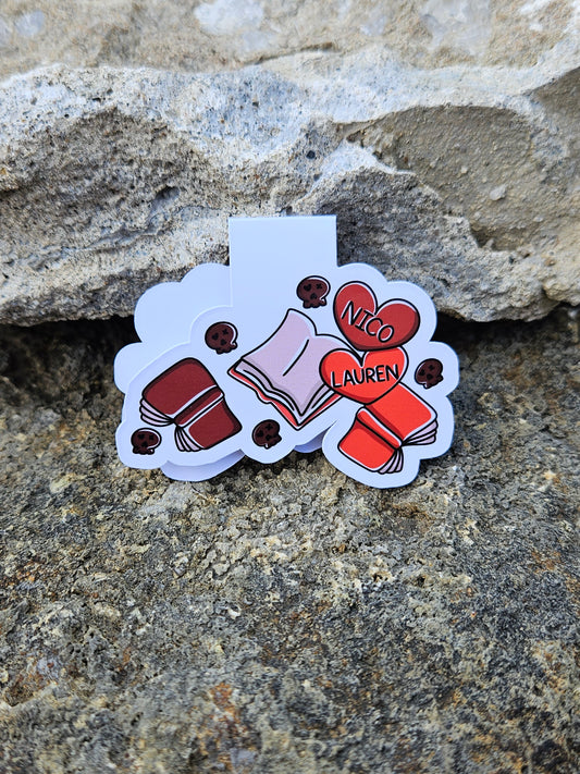 Nico and Lauren Magnetic Bookmark