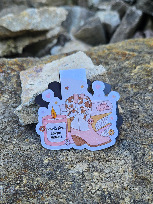 Smells Like Cowboy Romance Magnetic Bookmark