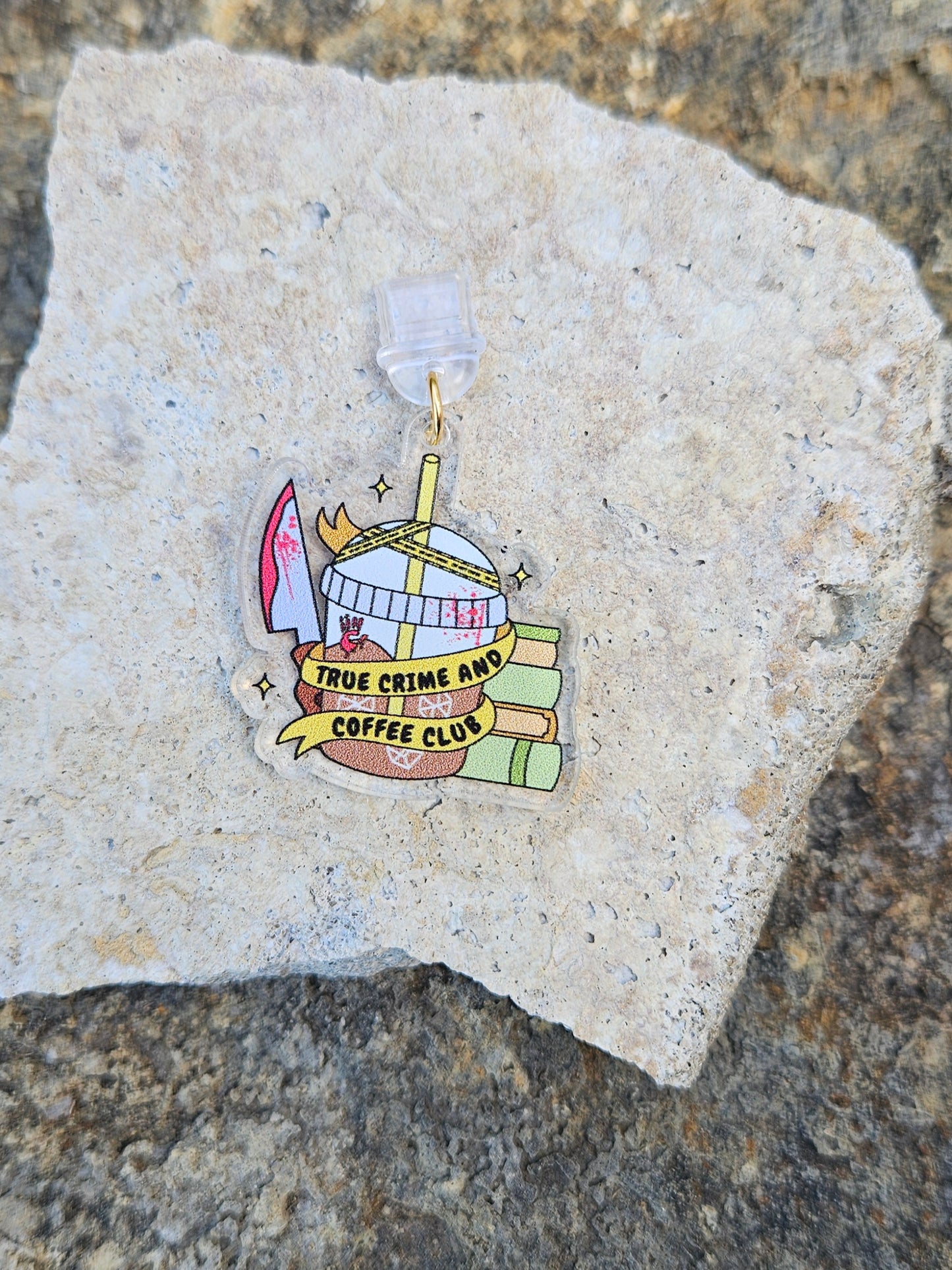 TRUE CRIME AND COFFEE CLUB KINDLE CHARM