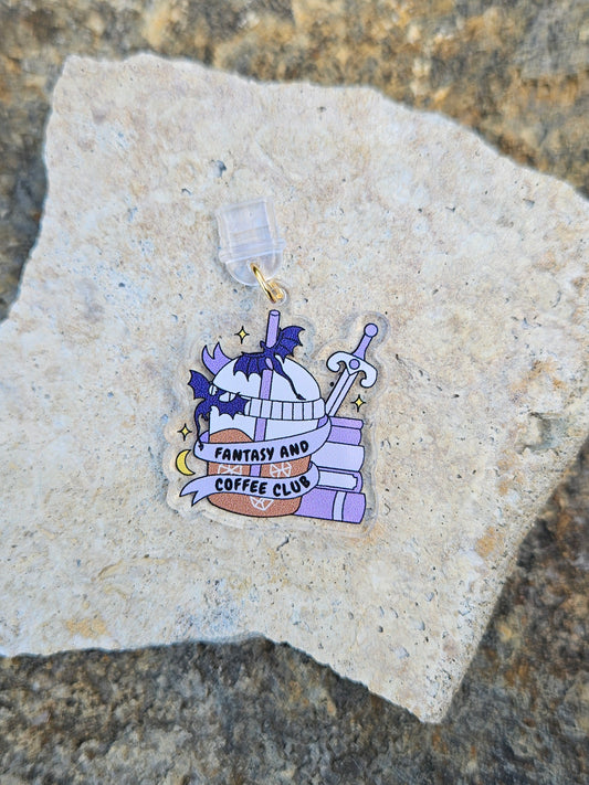 FANTASY AND COFFEE CLUB KINDLE CHARM