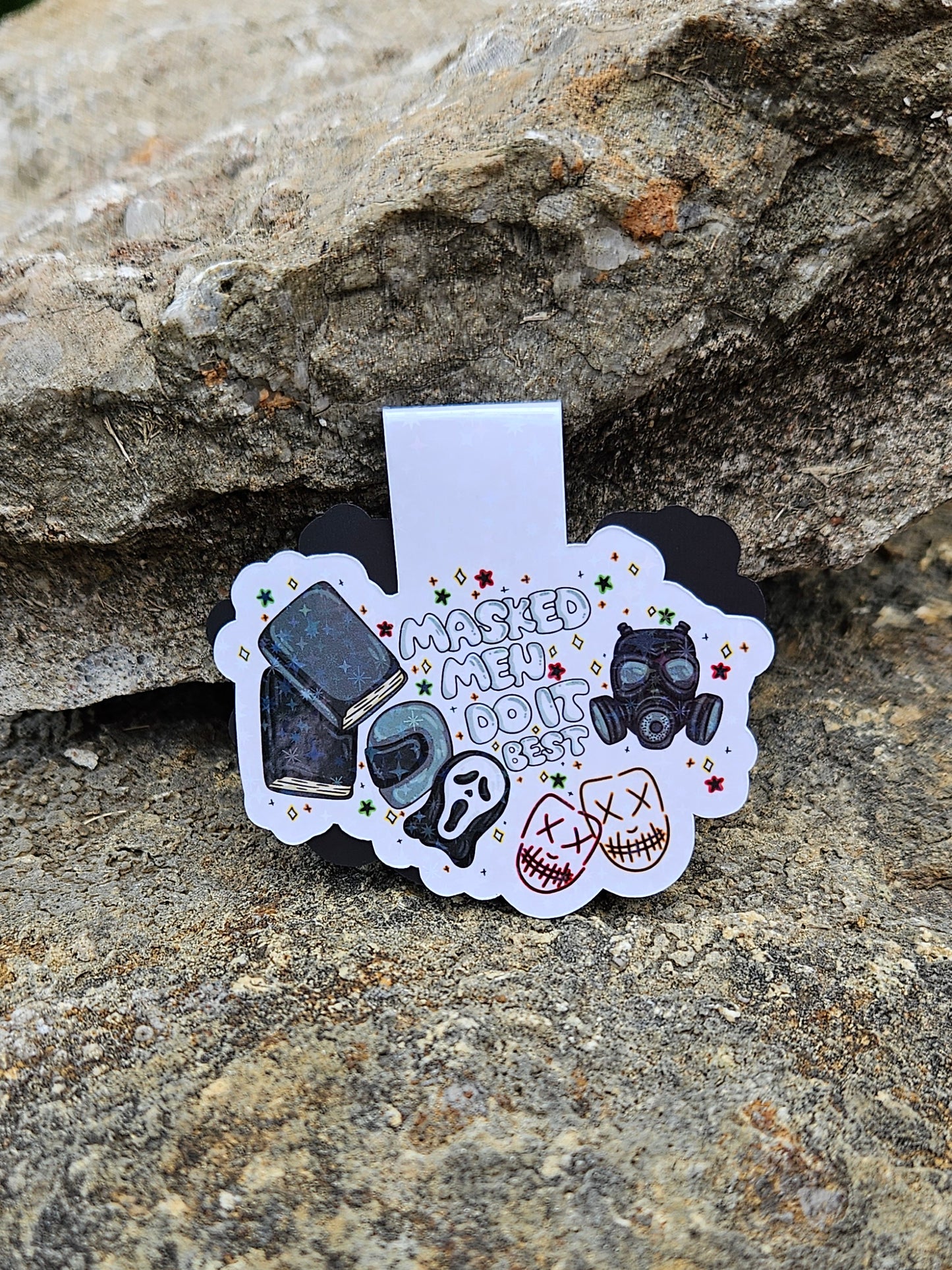 Masked Men Do It Best Magnetic Bookmark