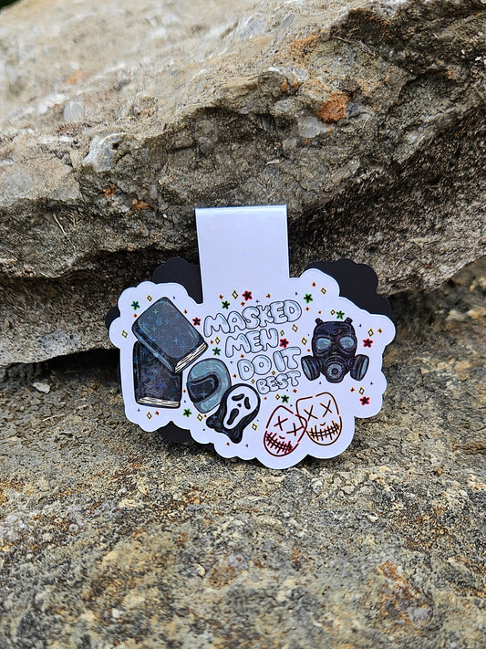 Masked Men Do It Best Magnetic Bookmark