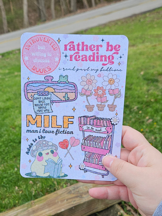 Rather Be Reading Collage Kindle Insert