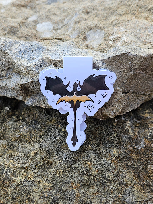 Fly Or Die Magnetic Bookmark