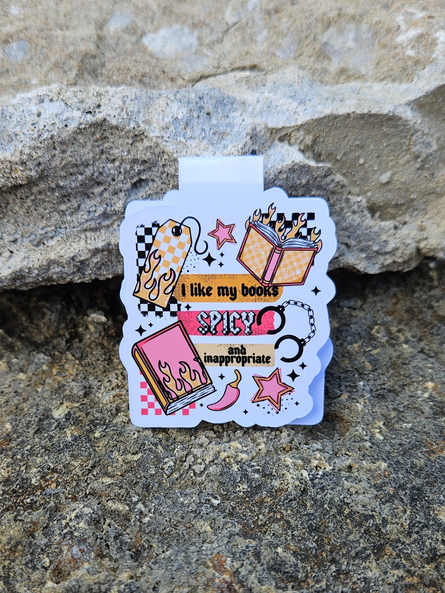 I Like My Books Spicy Magnetic Bookmark