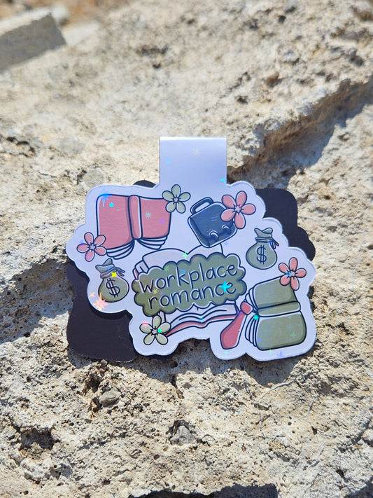 Workplace Romance Trope Magnetic Bookmark