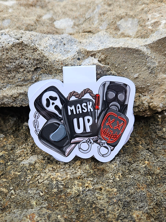 Mask Up Magnetic Bookmark