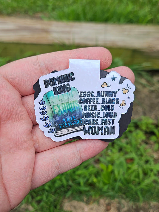 Rainy Raven Magnetic Bookmark