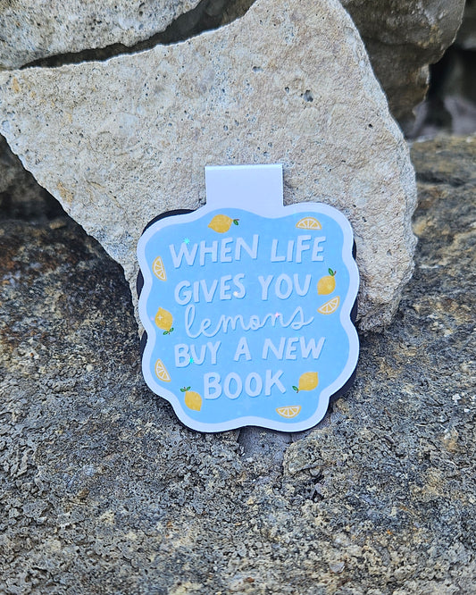 Life Gives Lemons Buy Books Magnetic Bookmark