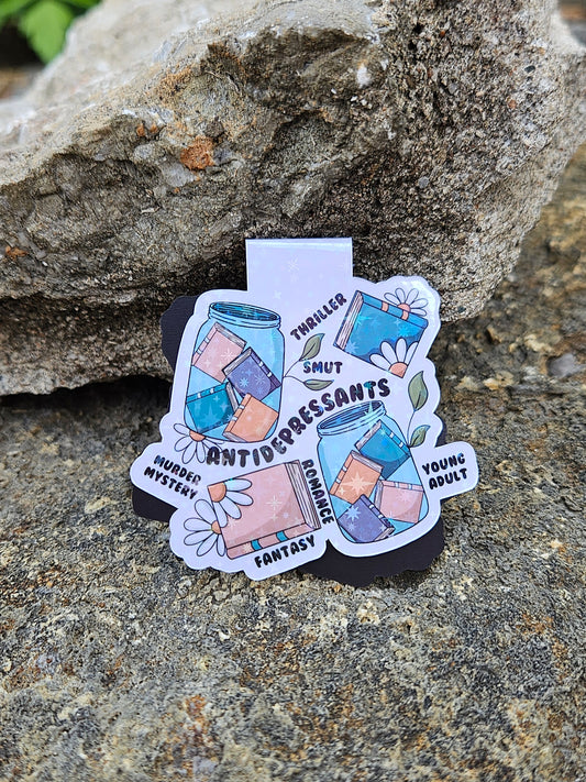Book Antidepressants Magnetic Bookmark