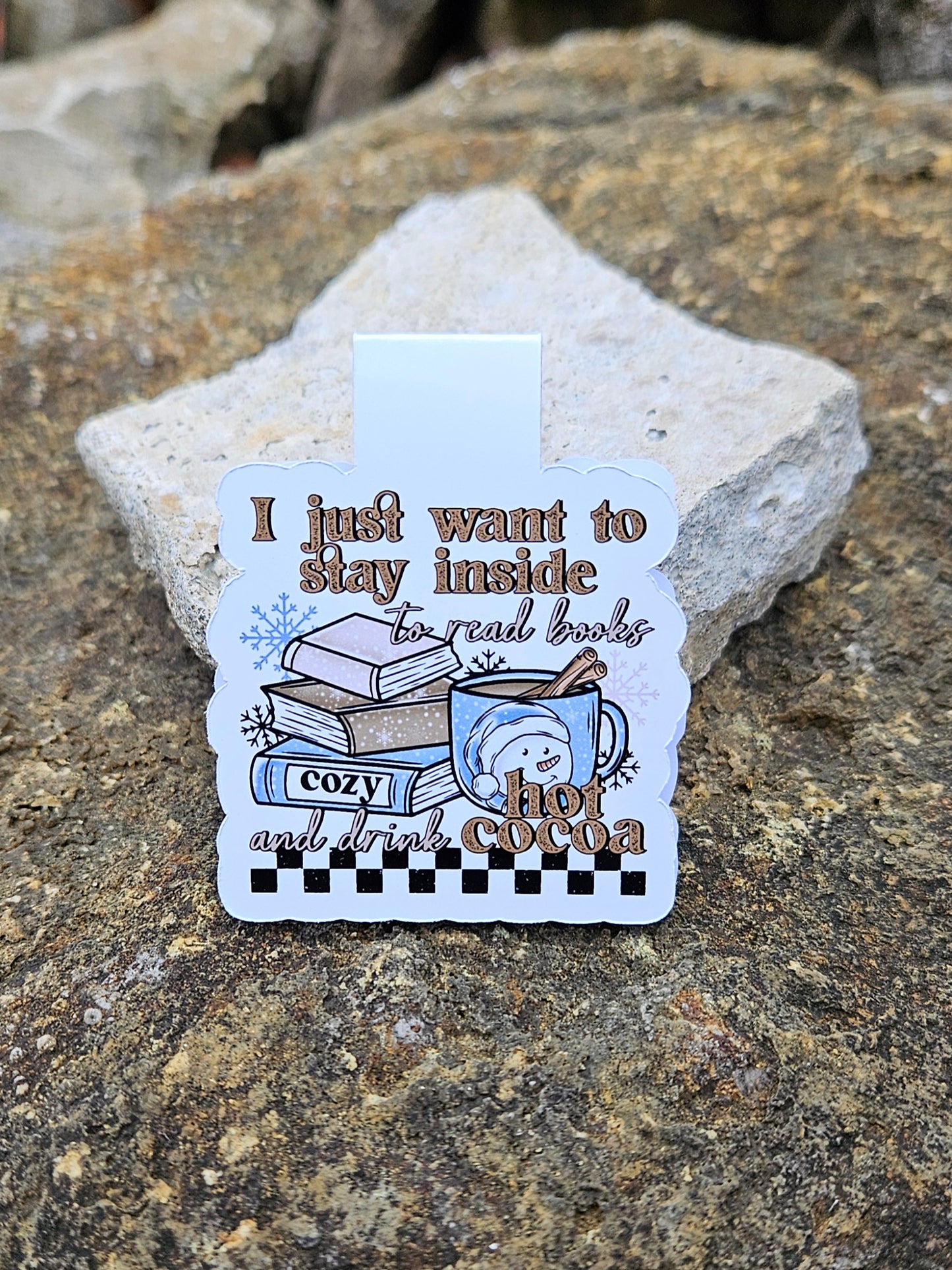 Books and Cocoa Magnetic Bookmark