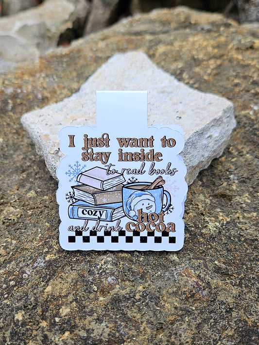 Books and Cocoa Magnetic Bookmark