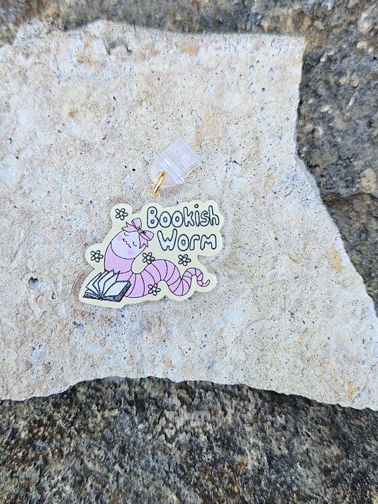 BOOKISH WORM KINDLE CHARM