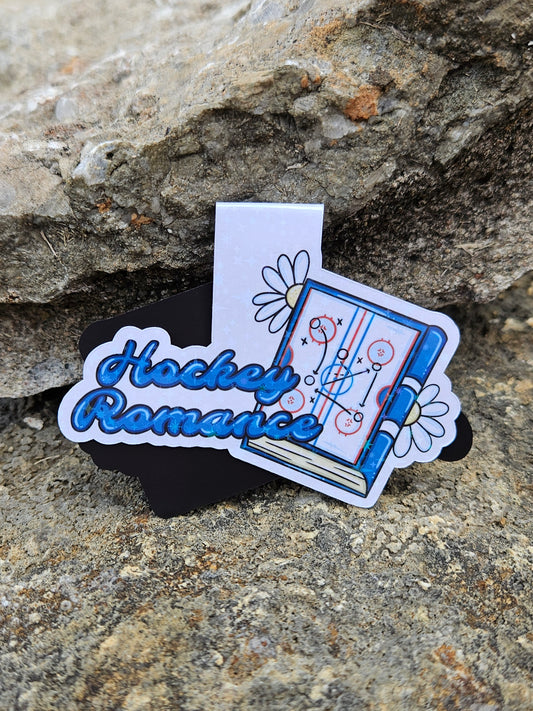 Hockey Romance Playbook Magnetic Bookmark