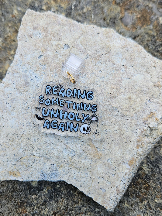 READING SOMETHING UNHOLY KINDLE CHARM